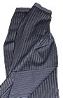 Formal grey stripe trousers traditional English style. Polyester/wool mix